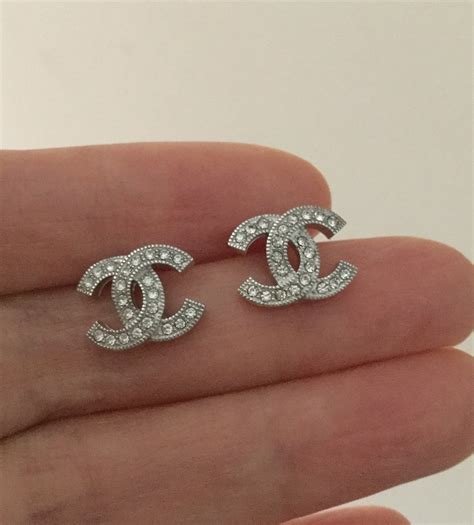 fake chanel studs|chanel cc earrings price list.